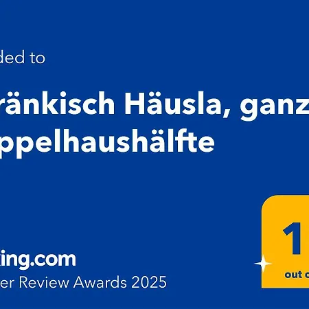 بيت للعطل A Fraenkisch Haeusla, Doppelhaushaelfte